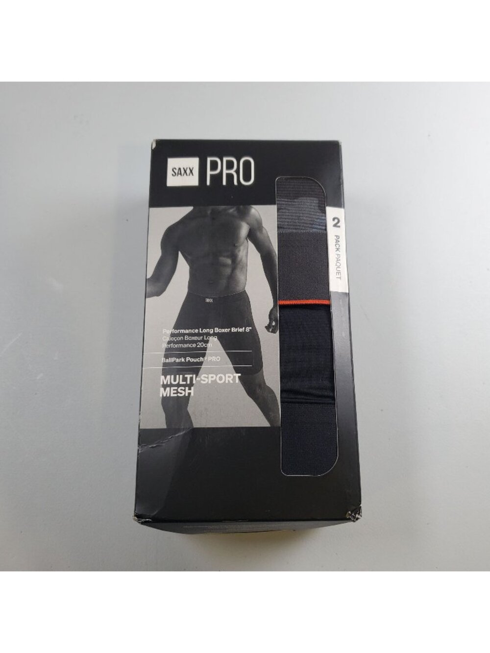 SAXX Pro Multi Sport Mesh Boxer Briefs Men Size Medium NWT Remote Camo 2 Pack